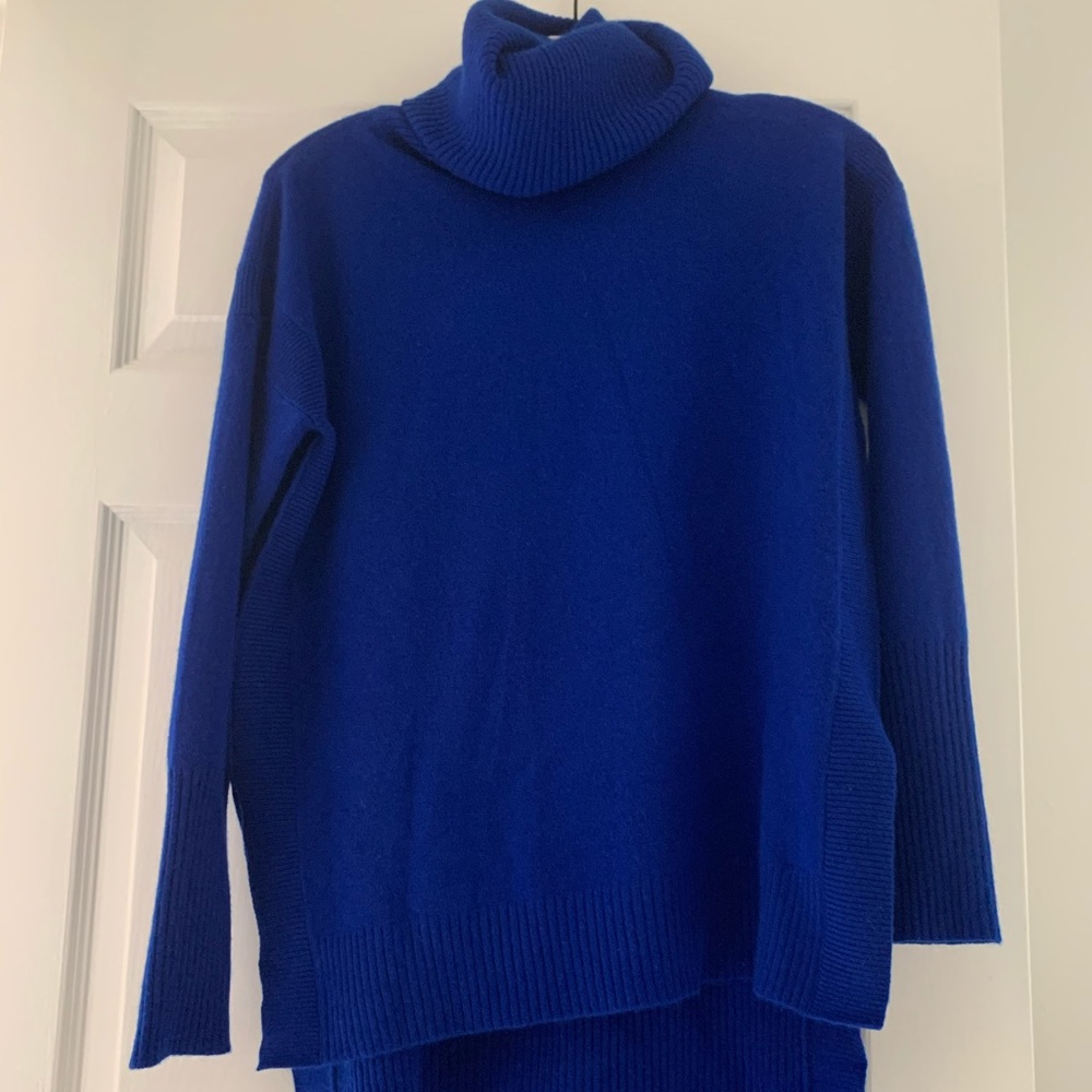 Diane VonFurstenberg cashmere turtle/cowl sweater.